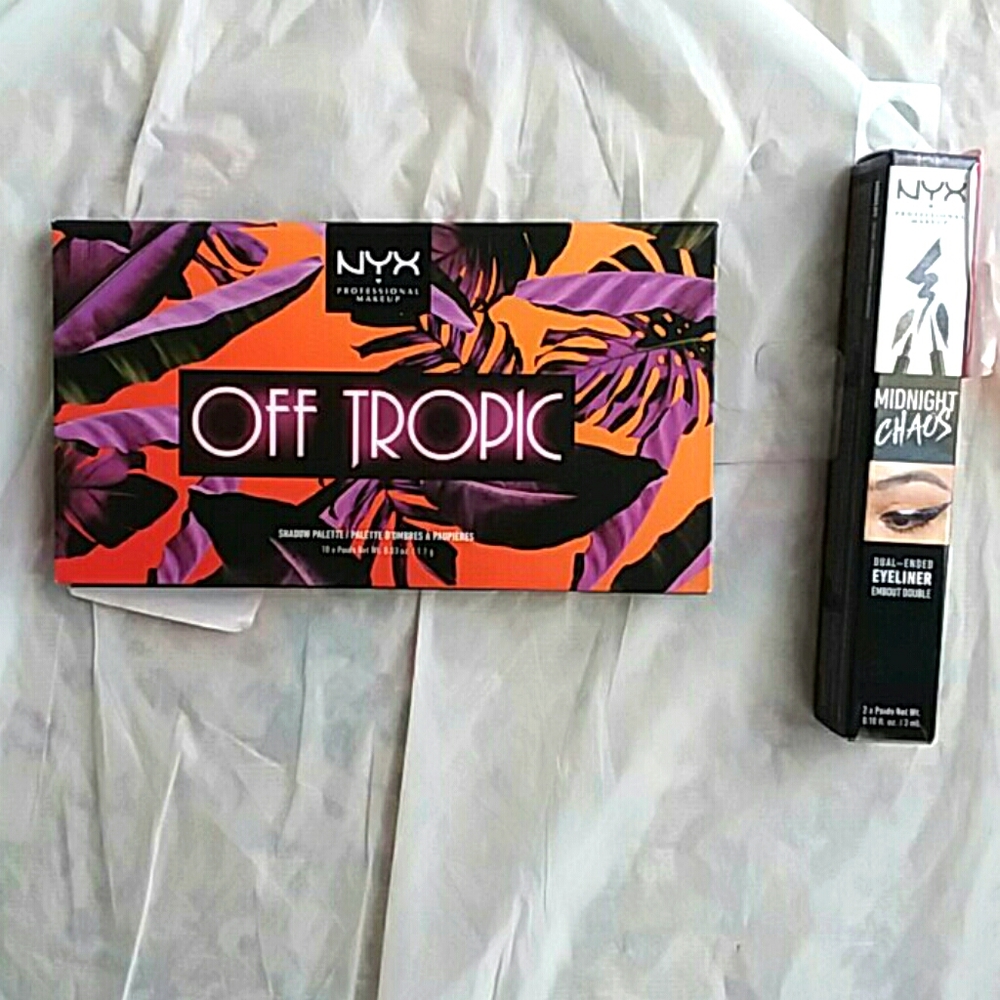 2pc NYX nib Chaos Eye Liner /Off Tropic Eye shadow
